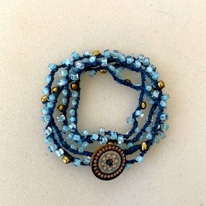Hand crafted Beaded wrap bracelet
